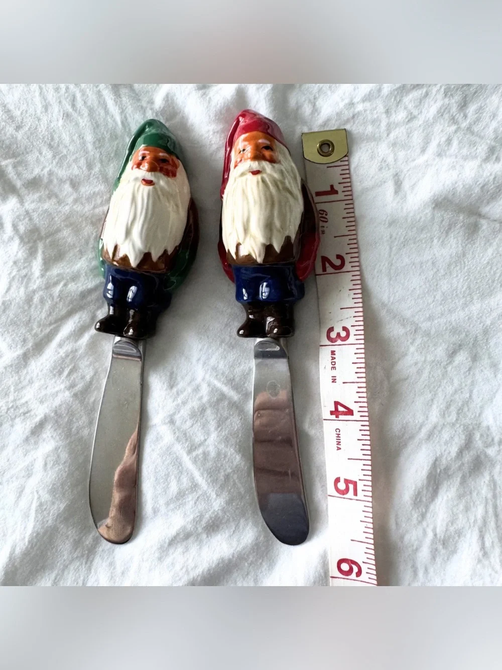Williams Sonoma Retired Nordic Elf Hand-Painted Ceramic Christmas Spreaders